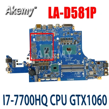 Akemy Pre Dell Alienware 13 R3 Notebook Doske I7-7700HQ 2.8 Ghz CPU GTX1060 GPU CN-0GG6GW 0GG6GW GG6GW BAP00 LA-D581P