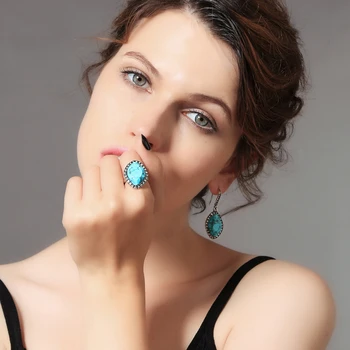 Strieborná Farba Nepravidelný Geometrické Crystal Prstene Pre Ženy Vintage Sexy Šperky, Svadobné Doplnky Strany Krúžok Veľkoobchod