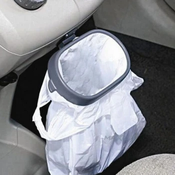 Plastové Prenosné Vymeniteľné Auto Koša Auto Organizátor Koša Bag Rack Vešiak Rám Vozidla Odpadky Držiak Na Prenosné