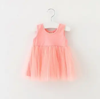 2020 Baby Girl Dress Lete Dieťa Dieťa Bavlna Vesta Princezná Dievča Šaty Novorodenca Sundress Batole Detské Dievčenské Oblečenie