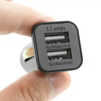 USAMS Univerzálny 12V Mini Prenosné 3.1 Dual USB Portov, Auto Vozidiel Nabíjačku na Mobilný Telefón, Tablet PC Zariadenia