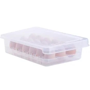 Vajcia Úložný Box Veľkú Kapacitu Pevného Plastového Vajíčka Prípade Organizátor Chladnička Držiteľ Box Nádoba na Vajcia Regály A Poličky 45a