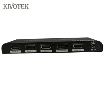 4K HDMI Splitter Prepínač 5X1 5 vstup 1 výstup, Prepínač,IR Ovládanie Žena Connecter ako hdmi2.0 pre XBOX 360 PS4/3 Doprava Zadarmo