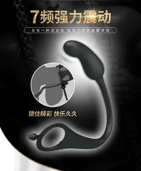Upozorňuje Mužov Prostata Análny Masáž Plug Penis Rozšírenie Zariadenia Extender Silikónové Čistý Rukáv Dospelých Produkty Sex Shop
