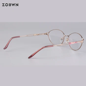 Dámy Oválne okuliare body ženy okuliare Oculos de grau femininos pre krátkozrakosť čítanie gafas kvet papier tlač ružová jar