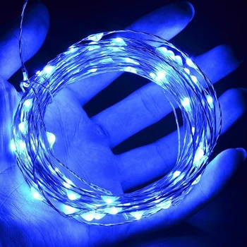 1M/2M/3M/5M Medený Drôt LED Reťazec svetlá Dovolenku osvetlenie Pre Rozprávkový Vianočný Stromček Garland Nový Rok Svadobné Party Dekorácie