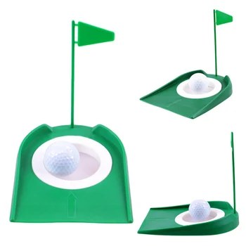 Golf Cvičenie Doska Zelenej Nástroj Plastové Guľou Dosku Skladacie Push Tyč Hračka Doplnky Pre Deti Praxi
