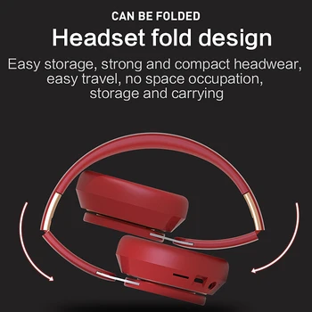 07S Bluetooth Headset, Športové Skladacie Zdvíhateľnej Kartou Káblové Počítač Herný Headset s pripojením Bluetooth