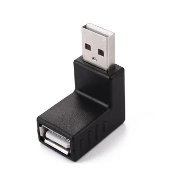 3ks/Set 680B USB 2.0 Typu mužmi A Predlžovací Kábel Adaptéra Uhol Plug KQS8
