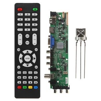 1 Nastavte Nové A81.2.PA V56 V59 Univerzálny LCD Ovládač Rada Podpora DVB-T2 TV Dosky 3663