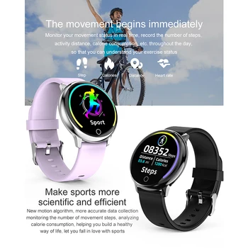 2020 Smartwatch Vodotesný IP67 Nositeľné Zariadenia Bluetooth Krokomer Heart Rate Monitor Farebný Displej Smart Hodinky Pre Android alebo IOS
