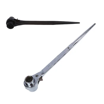 Račňový Kľúč 19 mm / 22 mm Kombinácia Kľúča Repair Tool Kit (strieborný)