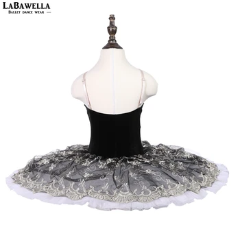 Deti black swan lake balerína tutu šaty detský balet kostým sukne pr-profesionálne baletné štúdio perfomrance tutu BLST18043