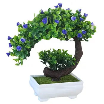 Umelý Kvet Simulácia Kvet Simulované Črepníkové Rastliny Polmesiaca Rose Plastové Krásne Ľahké Móde Dekorácie