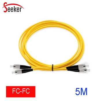 50pcs/veľa FC-FC FTTH Optické Vlákno Kábel 5M 3.0 MM SM Simplex Mode Fiber Patch Kábel, 5,0 M FC-FC Patch Kábel