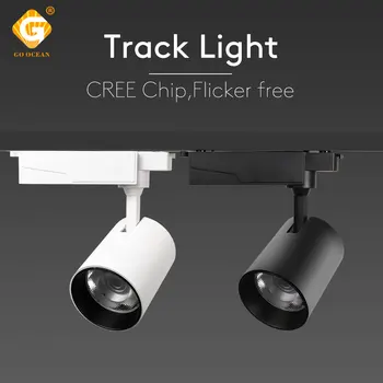Priemyselné Nastaviteľné LED Track Light 12W 25W KLASU Železničnej Pozornosti Obuv Oblečenie Brehu Svietidlo Zariadenie Domov Showroom Obchod Lampy