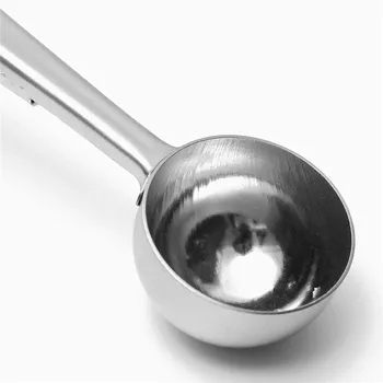 Brand New Durable Stainless Steel Tea Coffee Measuring Spoon With Portable Bag Clip Party Gifts