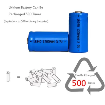 20* 16340 3,7 v Batéria Nabíjateľná Lítium Iónové Batérie 1200mah Pre Elektronické Hračky E-Book Baterka LED Svetlomet Pôvodné Predaj