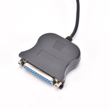 Čierna USB 1.1, Aby DB25 Female Port Tlač Converter, LPT Kábel obojsmerné Paralelné Rozhranie Kábel Adaptéra 25Pin Kábel Tlačiarne