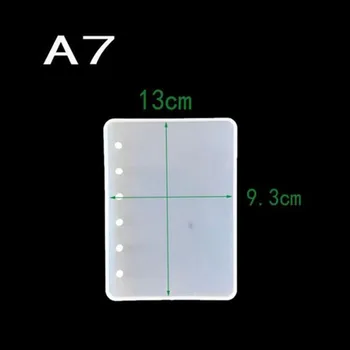 A5/A6/A7 Notebook Epoxidové Živice Silikónové Formy Hliny Semi-Transparentné Plesne Fondant Čokoládová Torta Pečenie Nástroje DIY Remeselnej Tvorby