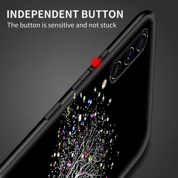 Black Roztomilý Matný Obal Pre Samsung Galaxy A50 A70 A10 A30 A20e A40 A20s A10s A10e Čierne Mäkké Silikónové Telefón Casos Zahŕňa