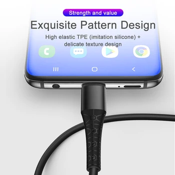 Nový príchod usb Flash C kábel Rýchle Nabíjanie USB Kábel pre Samsung S9 S8 rýchlu Nabíjačku Typ C Kábel pre android telefónu nabíjania