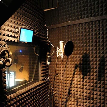 25X25X5cm Tapety, Nálepky Praktické Akustická Pena Panel Zvuk Stop Absorpcie Hubky Studio Ktv Obývacia Izba Bar Zvukotesné Sol