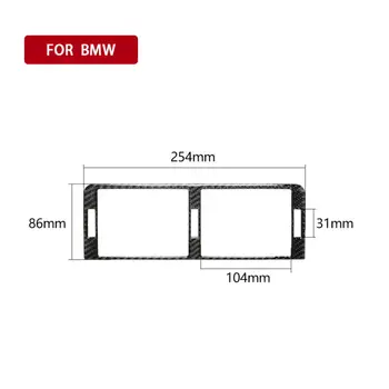 Black Air Vent Výbava Interiéru Pre BMW Radu 3 E46 98-05 Odtlačkový Uhlíkových Vlákien