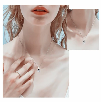 SODROV Romantický Prísť 925 Sterling Silver Jemné Šperky Trendy Zapojenie náhrdelníky & prívesky pre Ženy Bijoux Femme K030