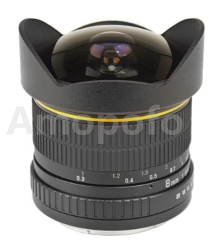 8mm F/3.5 Aspherical Kruhové Ultra Širokým Uhlom Fisheye Objektív Pre Fotoaparáty Canon EF