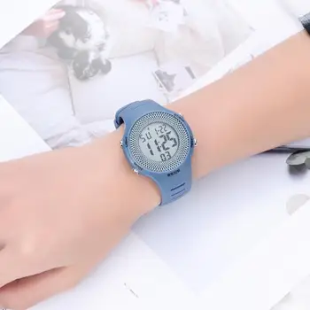 Ženy Športy Elektronické Kožené Hodinky ABS Shell Nerez Prackou Kryt PU Remienkom Vodotesné Bežné Digitálne Náramkové hodinky