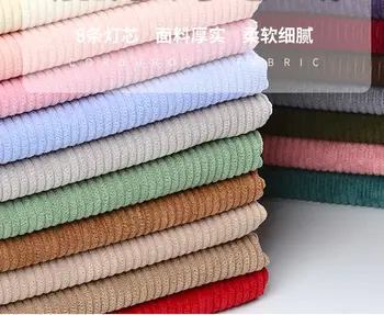 Multi color populárne menčester textílie farbou menčester kabát oblečenie tričko bavlna bunda gauč velvet textílie