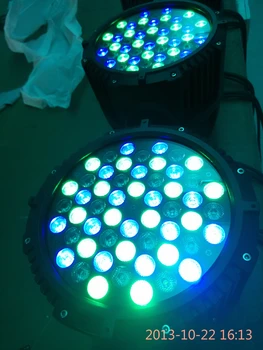 4pcs/veľa+flightcase, Vodotesný LED par Svetlo 54x3W RGBW dj svadobné party par64 disco svetlá club stage vonkajšie osvetlenie