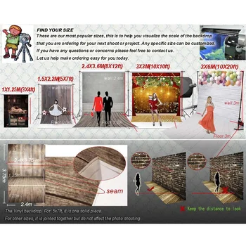 Vianočné Drevené Podlahy Lesk Fotografické Pozadie pre Photo Studio 3D Vinyl Handričkou fotografie Pozadia pre Dieťa Deti