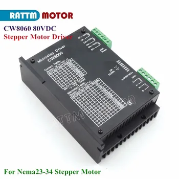 CW8060 Stepper Motor Ovládač 80VDC/6A/256 Microstep pre CNC Router Mlyn Pre Nema23,34 Stepper motor