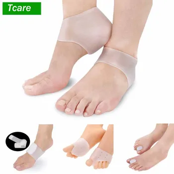 1set starostlivosť o nohy, bunion corrector gélové podložky, gél prst separátory, podpora klenby zábal, silikónový gél ponožka pre úľavu bolesti päty