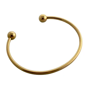 Otvorte Náramok Z Nerezovej Ocele Bangles Zlatá Farba, Jednoduchý Dizajn Putá Náramok Pre Mužov/Ženy Šperky