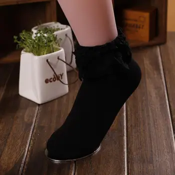 MUQGEW Nový Príchod Ženy Vintage Čipky Prehrabať Naberaný Krásne Kvalitné Ponožky Princezná Dievča Atraktívne Bavlnené Ponožky