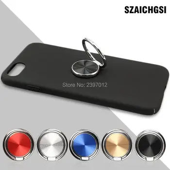 SZAICHGSI CD Točiť o 360 Stupňov Prst Prsteň Mobile Kovové Telefón Držiak Magnetický Držiak Stojan pre iPhone X 8 7 6 5 Samsung S8