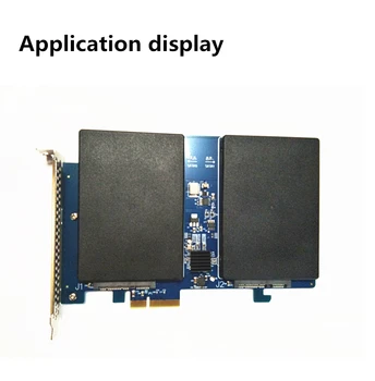 Nový pevný disk urýchľovač karty duálne SATA3.0 PCI-E zrýchlené rozširujúca karta podpora RAID0 / 1 doprava zadarmo