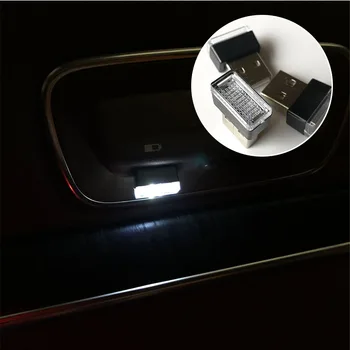 1pcs Auto-Styling USB Atmosféru LED Svetlo Prípade Toyota Camry Corolla RAV4 Yaris Highlander Pôdy Cruiser PRADO Vios Vitz Reiz
