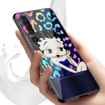 Betty Boop Cartoon Pre Xiao Mi Poco X3 NFC M2 Poznámka 10 9T 9 8 Hrať Mix 3 F1 Lite Ultra Pro SE 5G Telefón Prípade
