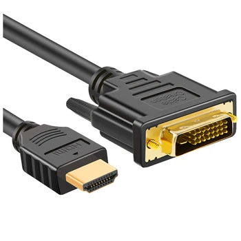 DVI Samec na HDMI Samec Kábel Bi-directional HDMI Male-DVI(24+1) Male Kábel Podpora 1080P pre Raspberry Pi Roku Xbox Jeden