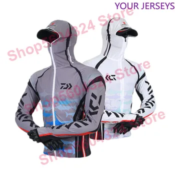 2020 daiwa oblečenie Nový Príchod Mužov Rybárske Oblečenie Outdoor s Kapucňou na Zips, Rybárske Tričká Rýchle Suché Anti UV Rybárske Bundy Daw