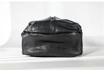 Bežné dizajnér originálne kožené pánske batoh módny trend prírodnej hovädzej kože veľkú kapacitu teens vonkajšie cestovné aktovka