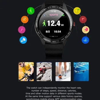L9 Plné Kolo Smart Hodinky Mužov EKG+PPG Fitness Tracker Smart Hodinky IP68 Športové Hodinky Bluetooth Hudby Správy Push