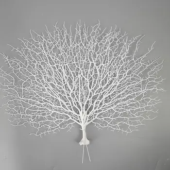 Simulácia Coral Prevádzka Plastové Páva Strom Mora Strom Sušené Pobočky Umelé Dekorácie