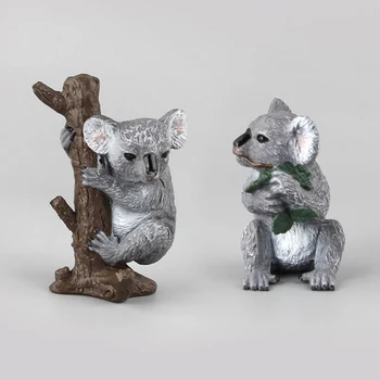 Mini Simulácia Roztomilý Koala Zberateľskú Hračky Koala Zvierat Akčné Figúrky Deti voľne Žijúcich Zvierat Vzdelávania Hračky z PVC, Domáce Dekorácie Darček