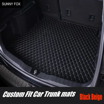 Custom fit kufri rohože cargo Líniové špeciálne pre BMW X5 E70 F15 Kožené ťažkých 6D auto-styling koberce, kobercové podlahy vložky (200