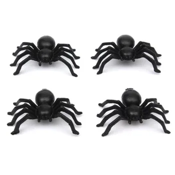 New Horúce 50/100ks 2cm Malé Čierne Svetelný Plastové Falošné Spider Hračky Halloween Sranda Vtip, Žart Realistická Simulácia Rekvizity